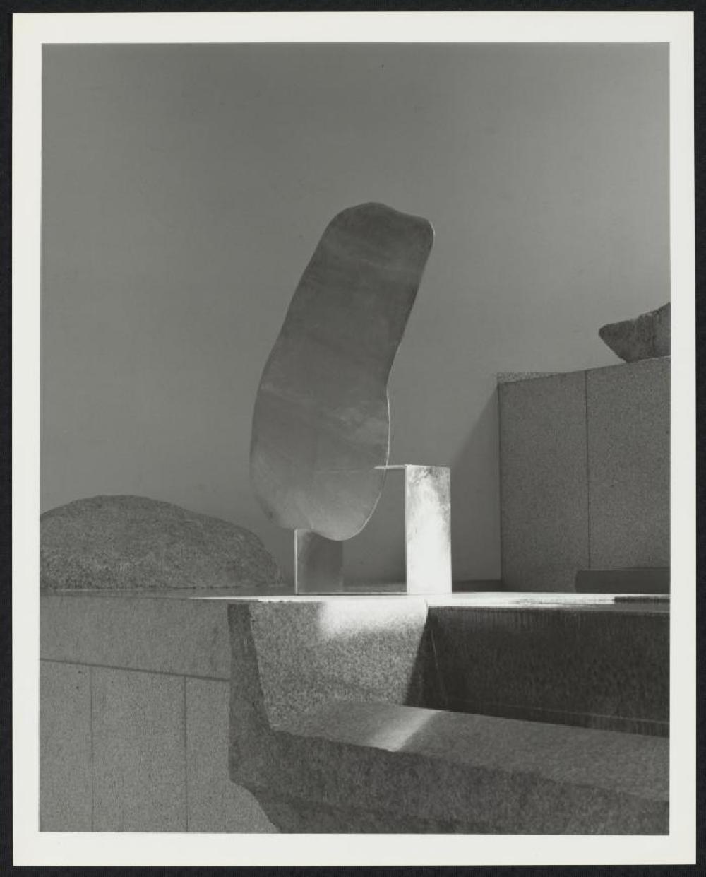 Installation view of "Isamu Noguchi: Steel Sculptures," Sogetsu Plaza (April, 1984)