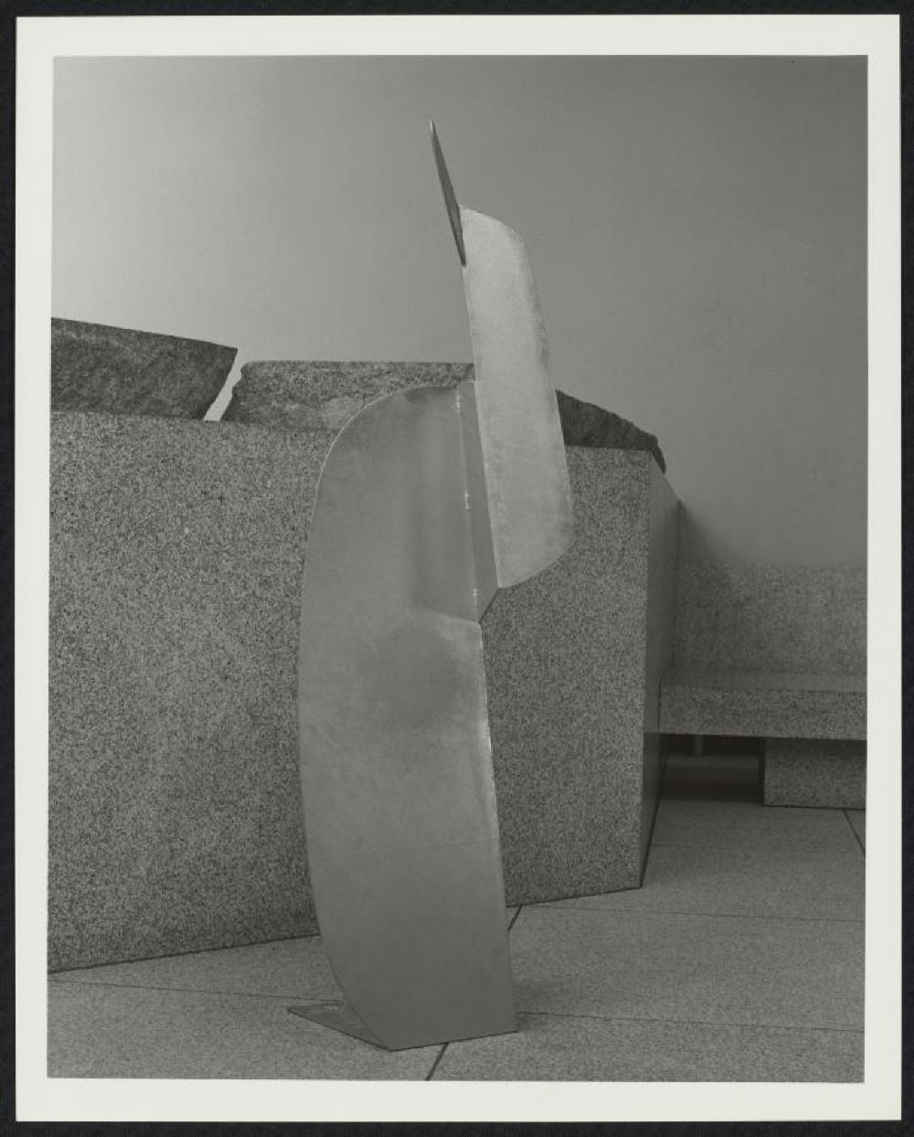 Installation view of "Isamu Noguchi: Steel Sculptures," Sogetsu Plaza (April, 1984)