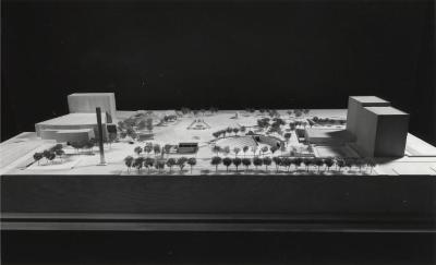 Model for Philip A. Hart Plaza, Detroit, Michigan