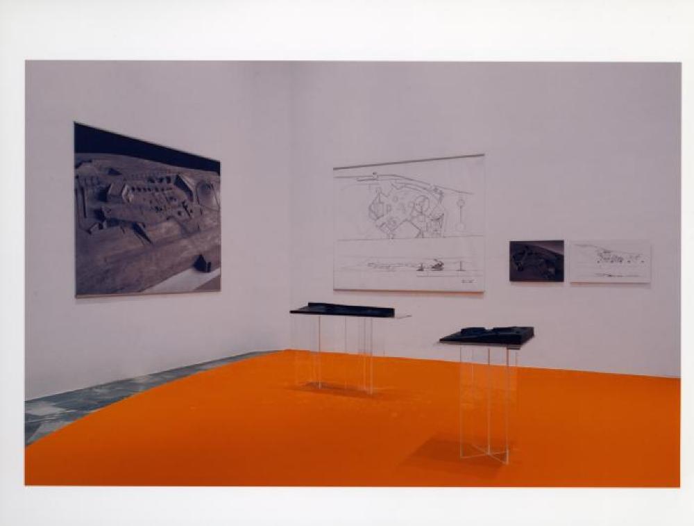 Installation view of "Isamu Noguchi: A Study in Space," Italdesign, Giugiaro Museum, May 8, 2001 - January 2002.